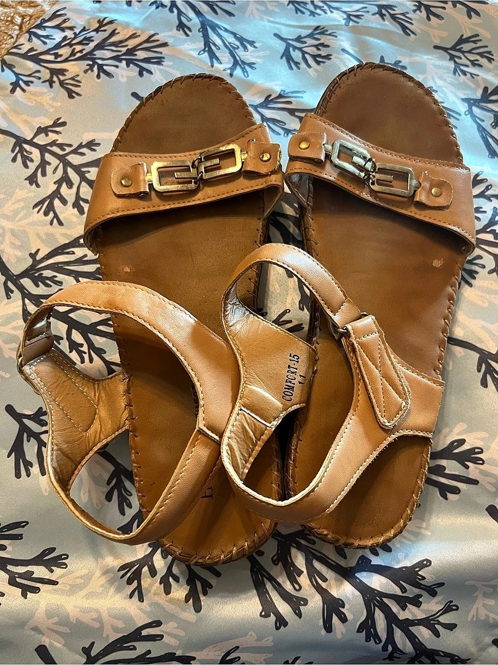 Henry Ferrera Cork-R-15 Brown Sandals US 11